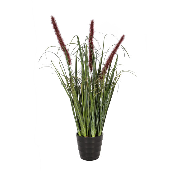 Mākslīgais zieds IN GARDEN, H55cm, mākslīgā zāle podā, brūna