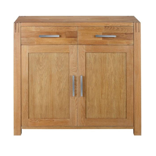 Kumode CHICAGO NEW ar 2 durvīm un 2 atvilktnēm, 97x44xH86 cm, koks: ozolkoka finieris, krāsa: dabīga