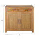Kumode CHICAGO NEW ar 2 durvīm un 2 atvilktnēm, 97x44xH86 cm, koks: ozolkoka finieris, krāsa: dabīga