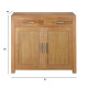 Kumode CHICAGO NEW ar 2 durvīm un 2 atvilktnēm, 97x44xH86 cm, koks: ozolkoka finieris, krāsa: dabīga