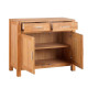 Kumode CHICAGO NEW ar 2 durvīm un 2 atvilktnēm, 97x44xH86 cm, koks: ozolkoka finieris, krāsa: dabīga