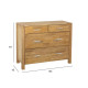 Kumode CHICAGO 105x45xH84cm, ar 4 atvilktnēm, koks: ozola finierskaida, krāsa: dabīga, apdare: ieeļļota