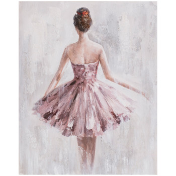 Eļļas glezna 80x100cm, sieviete rozā kleitā Eļļas glezna 80x100cm, sieviete rozā kleitā