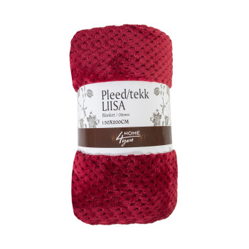 Pleds LIISA CORAL, 150x200cm, sarkans Pleds LIISA CORAL, 150x200cm, sarkans