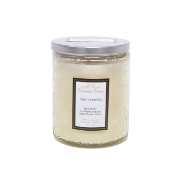 Aromātiskā svece stiklā ROMANTIC TIMES, D7xH9cm, bēšs (smaržas- VANILLA BOURBON) Aromātiskā svece stiklā ROMANTIC TIMES, D7xH9cm, bēšs (smaržas- VANILLA BOURBON)