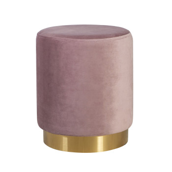 Пуф LA PERLA D35xH42см, материал покрытия: бархатная ткань, цвет: старо-розовый Пуф LA PERLA D35xH42см, материал покрытия: бархатная ткань, цвет: старо-розовый