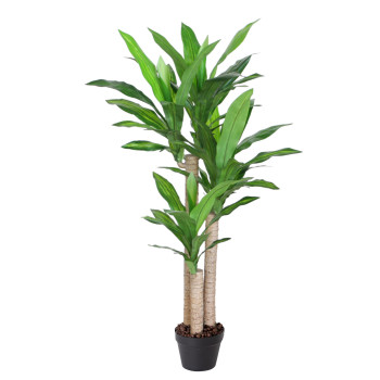 Mākslīgs koks DRACAENA H125cm, melns puķupods Mākslīgs koks DRACAENA H125cm, melns puķupods