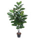 Mākslīgs koks RUBBER PLANT H130cm, melns puķupods