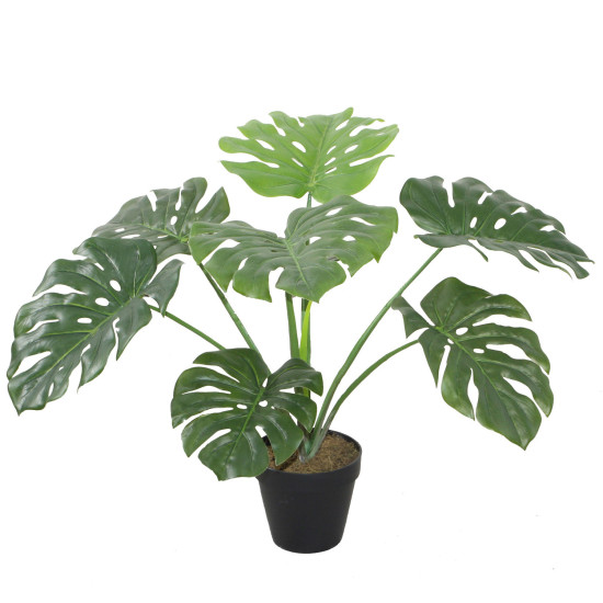 Mākslīgs augs MONSTERA H60cm, melns puķupods