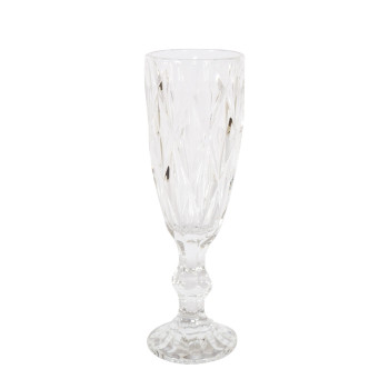 Šampanieša glāze CORAL 180ml, D6xH20cm, caurspīdīgs Šampanieša glāze CORAL 180ml, D6xH20cm, caurspīdīgs
