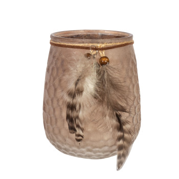 Svečturis FROST LULU D12xH14cm, tumši brūnas spalvas Svečturis FROST LULU D12xH14cm, tumši brūnas spalvas