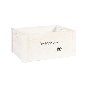 Puidust kast HOME&GARDEN-2, M- 36x26xH18cm, valge Puidust kast HOME&GARDEN-2, M- 36x26xH18cm, valge