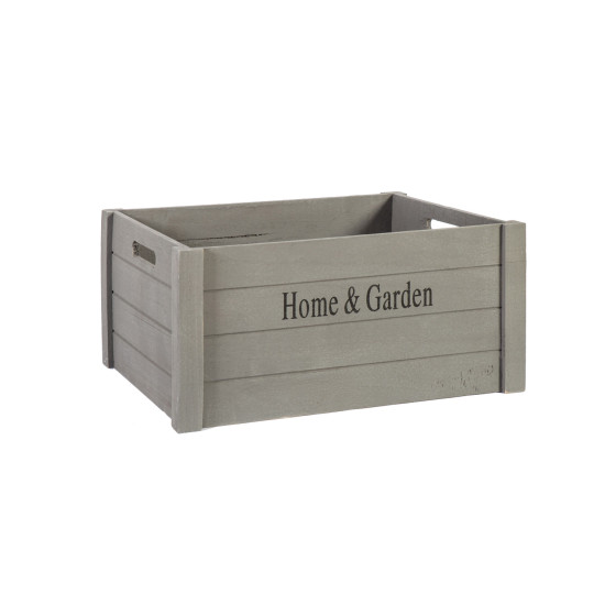 Деревянный ящик HOME&GARDEN-3, S- 31x21xH18см, серый Деревянный ящик HOME&GARDEN-3, S- 31x21xH18см, серый