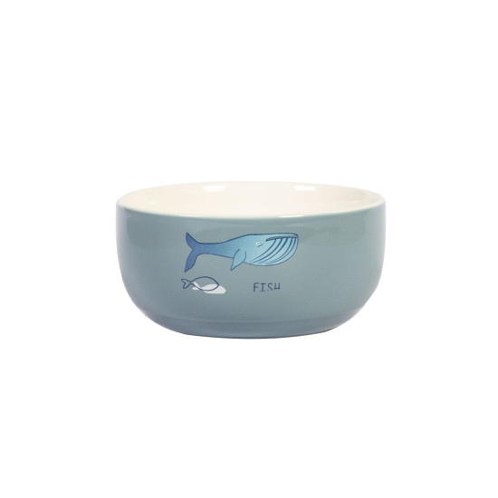 Bļoda SWIMMING FISH 300ml, D11,5xH5,5cm, zils