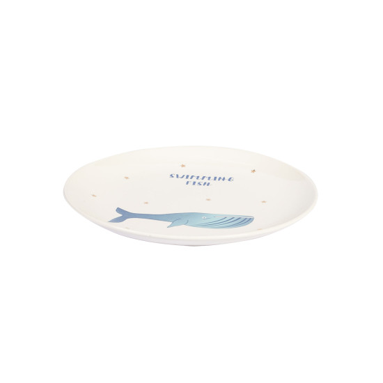 Trauks SWIMMING FISH D21cm, balts/ zelts