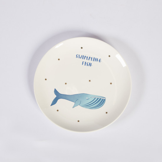 Trauks SWIMMING FISH D21cm, balts/ zelts