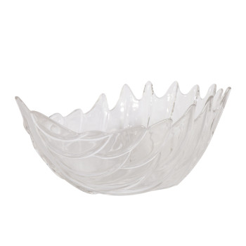 Stikla bļoda LOFT 29x20xH13cm, caurspīdīgs Stikla bļoda LOFT 29x20xH13cm, caurspīdīgs