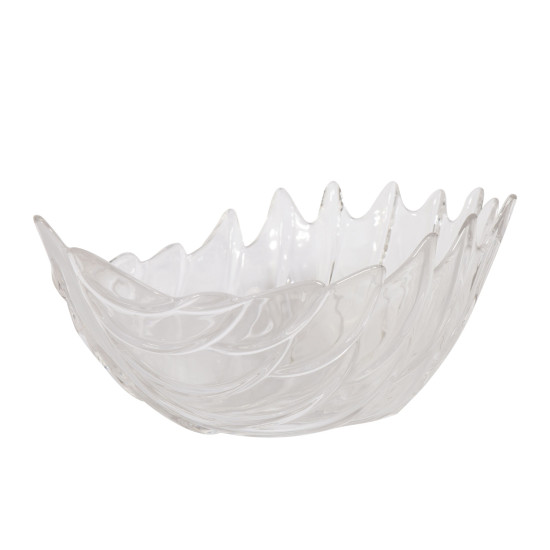 Stikla bļoda LOFT 29x20xH13cm, caurspīdīgs