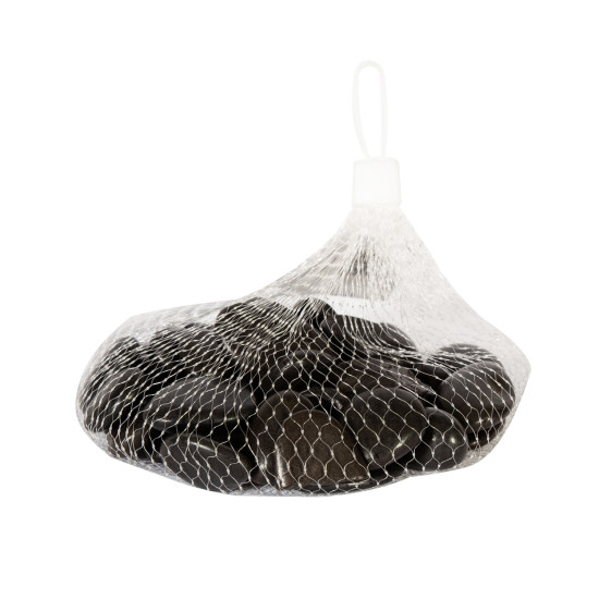 Dekoratiivkivid DEKOORIKIVI, mustad väikesed kivid, kaal: 500g.