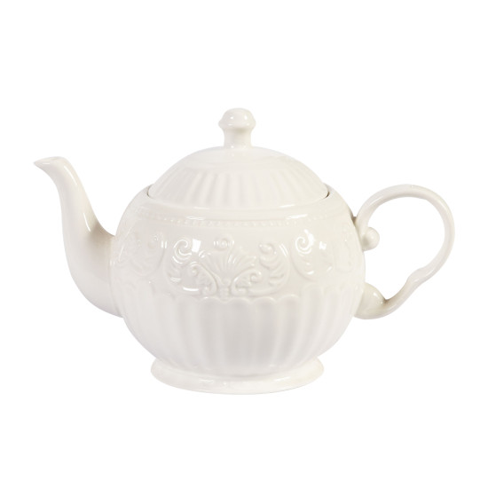 Tējkanna SOFIA, 600ml, D13xH14cm, balts Tējkanna SOFIA, 600ml, D13xH14cm, balts