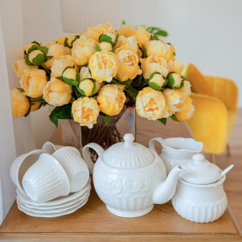 Tējkanna SOFIA, 600ml, D13xH14cm, balts Tējkanna SOFIA, 600ml, D13xH14cm, balts