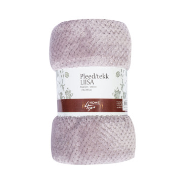 Плед LIISA CORAL 150x220см, светло-лиловый, 100% полиэстер Плед LIISA CORAL 150x220см, светло-лиловый, 100% полиэстер