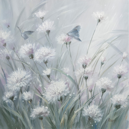 Eļļas glezna 60x60cm, pienenes 2 Eļļas glezna 60x60cm, pienenes 2