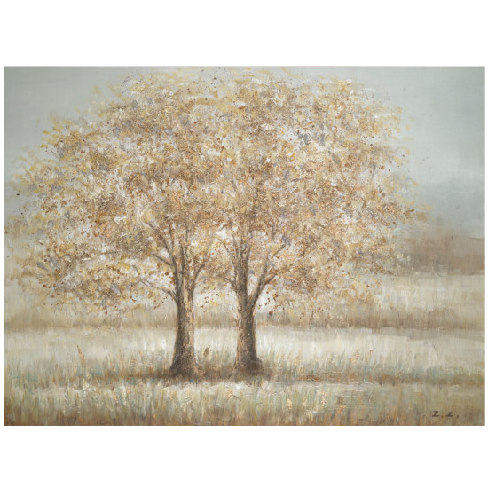 Eļļas glezna 90x120cm, divi koki Eļļas glezna 90x120cm, divi koki