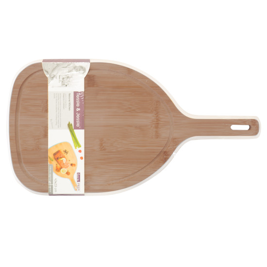 Griešanas dēlis ar rokturi GOURMET, 43x23cm, zils / balts mix Griešanas dēlis ar rokturi GOURMET, 43x23cm, zils / balts mix