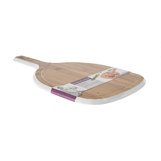 Griešanas dēlis ar rokturi GOURMET, 43x23cm, zils / balts mix Griešanas dēlis ar rokturi GOURMET, 43x23cm, zils / balts mix