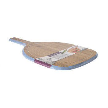 Griešanas dēlis ar rokturi GOURMET, 43x23cm, zils / balts mix Griešanas dēlis ar rokturi GOURMET, 43x23cm, zils / balts mix