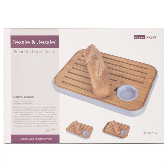 Sadales dēlis GOURMET 36x25.5cm, bambuss / zils Sadales dēlis GOURMET 36x25.5cm, bambuss / zils