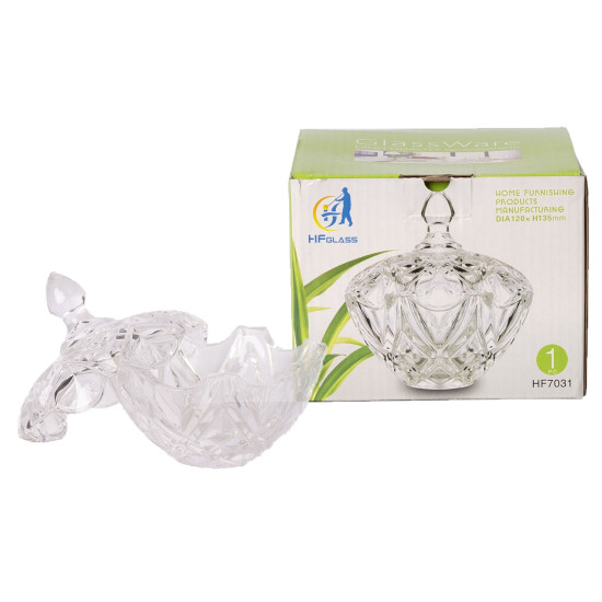 Stikla trauks ar vāku LOFT S, D12xH13.5cm, caurspīdīgs stikls Stikla trauks ar vāku LOFT S, D12xH13.5cm, caurspīdīgs stikls