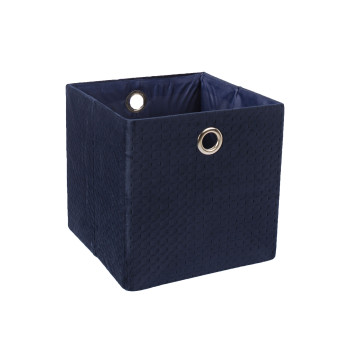 Korv YANA, 30x30xH30cm, tumesinine samet Korv YANA, 30x30xH30cm, tumesinine samet