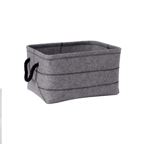 Корзина MAX FELT-2, 40x29x22см, светло-серый войлок Корзина MAX FELT-2, 40x29x22см, светло-серый войлок