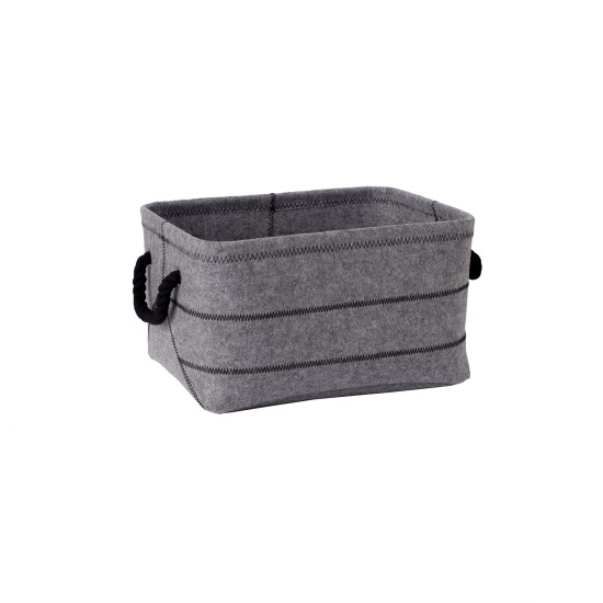 Корзина MAX FELT-3, 36x26x20см, светло-серый войлок Корзина MAX FELT-3, 36x26x20см, светло-серый войлок