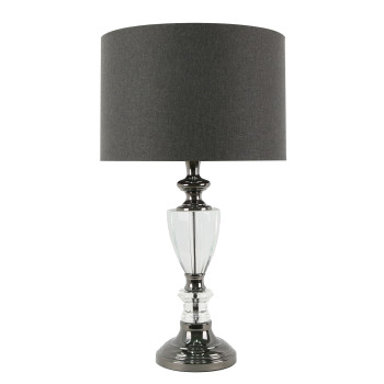 Galda lampa LUXO CRYSTAL, H67cm, tumši pelēka Galda lampa LUXO CRYSTAL, H67cm, tumši pelēka