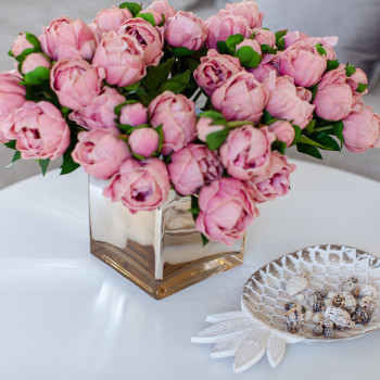 Peoniju saišķis 7x IN GARDEN, H30cm, rozā Peoniju saišķis 7x IN GARDEN, H30cm, rozā