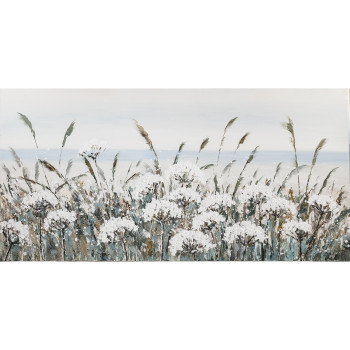 Eļļas glezna 70x140cm, balti ziedi Eļļas glezna 70x140cm, balti ziedi