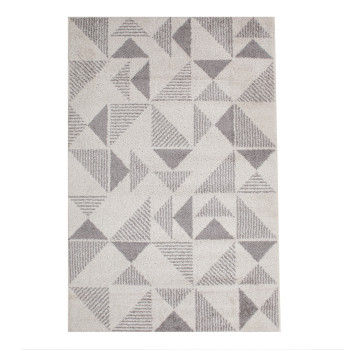 Vaip LOTTO-2, 160x230cm, helehall/valge kolmnurk Vaip LOTTO-2, 160x230cm, helehall/valge kolmnurk