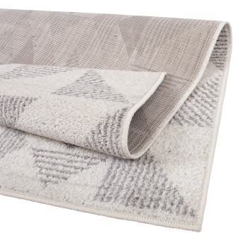 Vaip LOTTO-2, 160x230cm, helehall/valge kolmnurk Vaip LOTTO-2, 160x230cm, helehall/valge kolmnurk