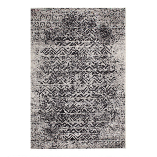 Paklājs LOTTO-3, 160x230cm, melns/balts zig-zag Paklājs LOTTO-3, 160x230cm, melns/balts zig-zag
