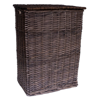 Pesukorv MAX, 45x34xH59cm, kangas, värvus: tumepruun, kangaga Pesukorv MAX, 45x34xH59cm, kangas, värvus: tumepruun, kangaga
