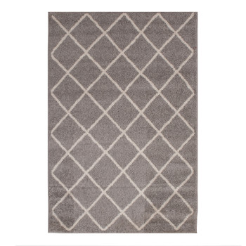Vaip LOTTO-9, 133x190cm, helehall / valge romb Vaip LOTTO-9, 133x190cm, helehall / valge romb