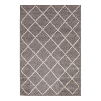 Vaip LOTTO-9, 200x285cm, helehall / valge romb Vaip LOTTO-9, 200x285cm, helehall / valge romb