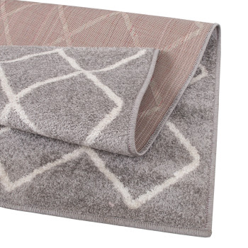 Vaip LOTTO-9, 200x285cm, helehall / valge romb Vaip LOTTO-9, 200x285cm, helehall / valge romb