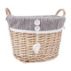 Корзина овальная WILLI GREY, L: 45x32xH30см, серая Корзина овальная WILLI GREY, L: 45x32xH30см, серая