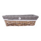 Корзина WILLI GREY, 34x14xH10см, серая Корзина WILLI GREY, 34x14xH10см, серая