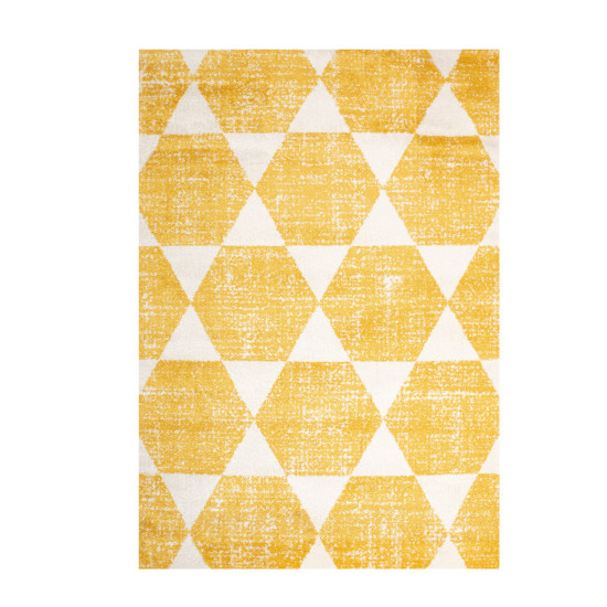 Paklājs SANFORD-2, 133x190cm, dzeltens rombs Paklājs SANFORD-2, 133x190cm, dzeltens rombs