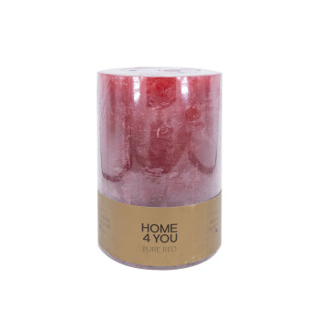 Svece PURE RED, D10xH15cm, sarkana (bez smaržas) Svece PURE RED, D10xH15cm, sarkana (bez smaržas)